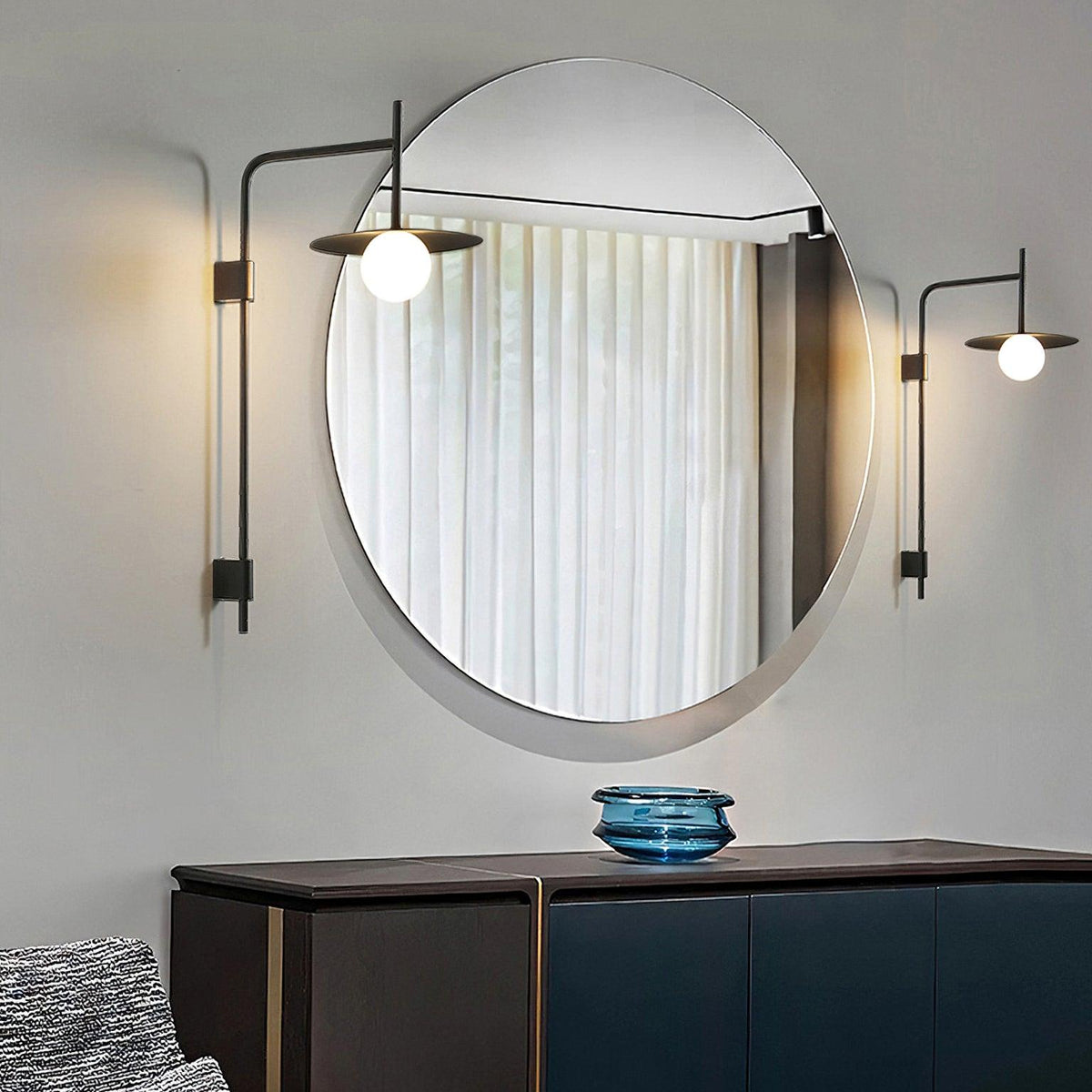Gea Swing Arm Plug-In Wall Sconce – product image 2