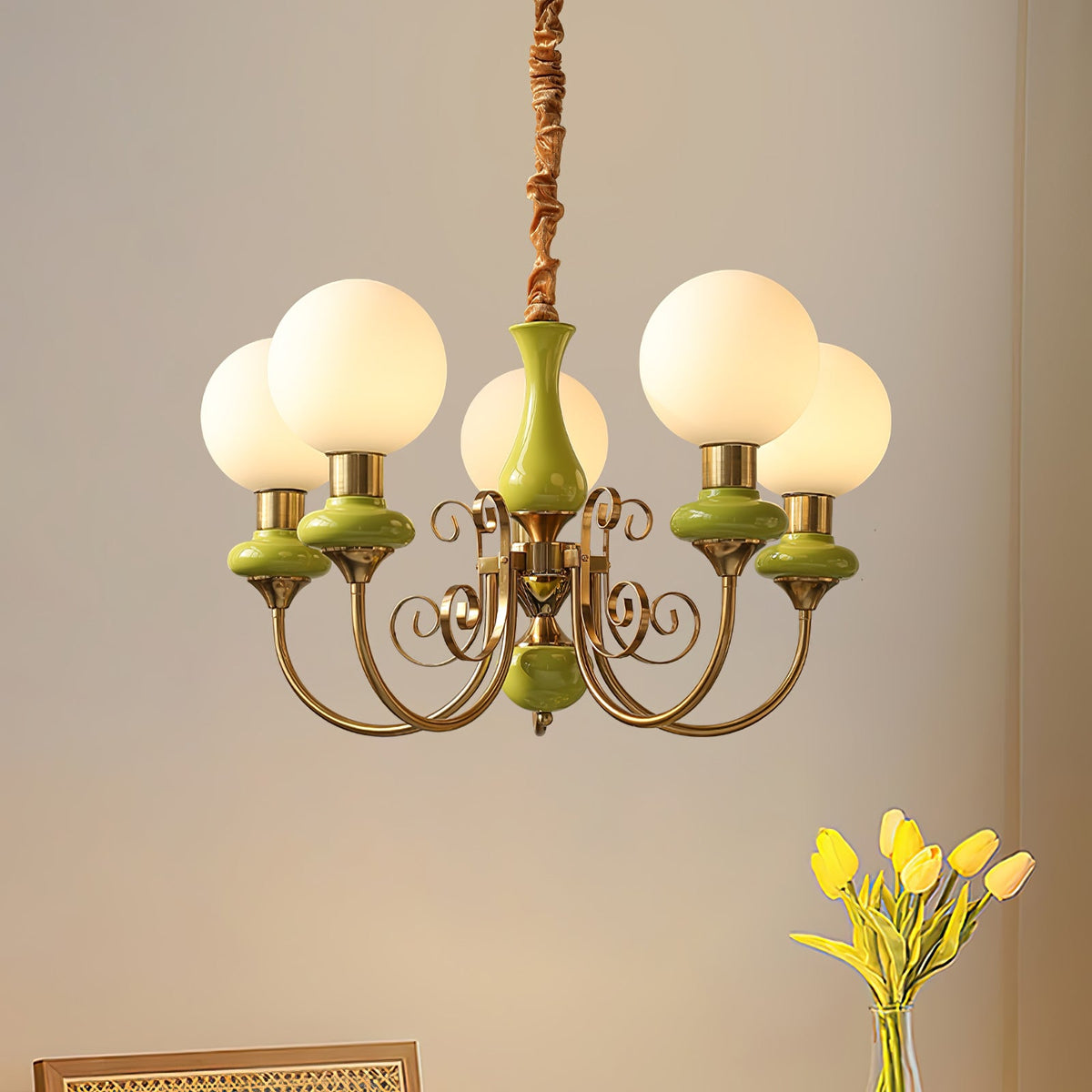 Onyx Glass Chandelier – product image 5