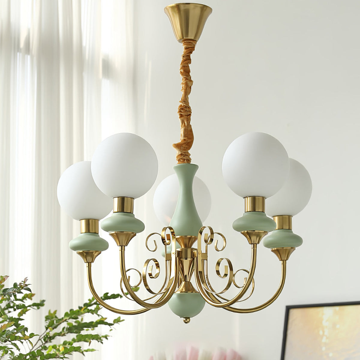 Onyx Glass Chandelier – product image 6