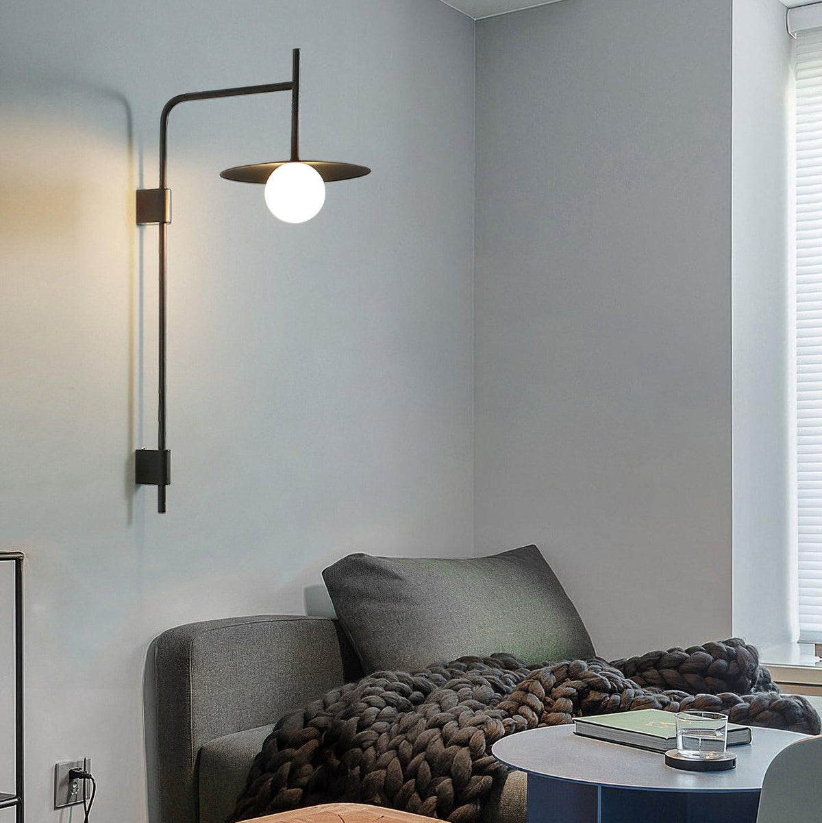Gea Swing Arm Plug-In Wall Sconce – product image 10