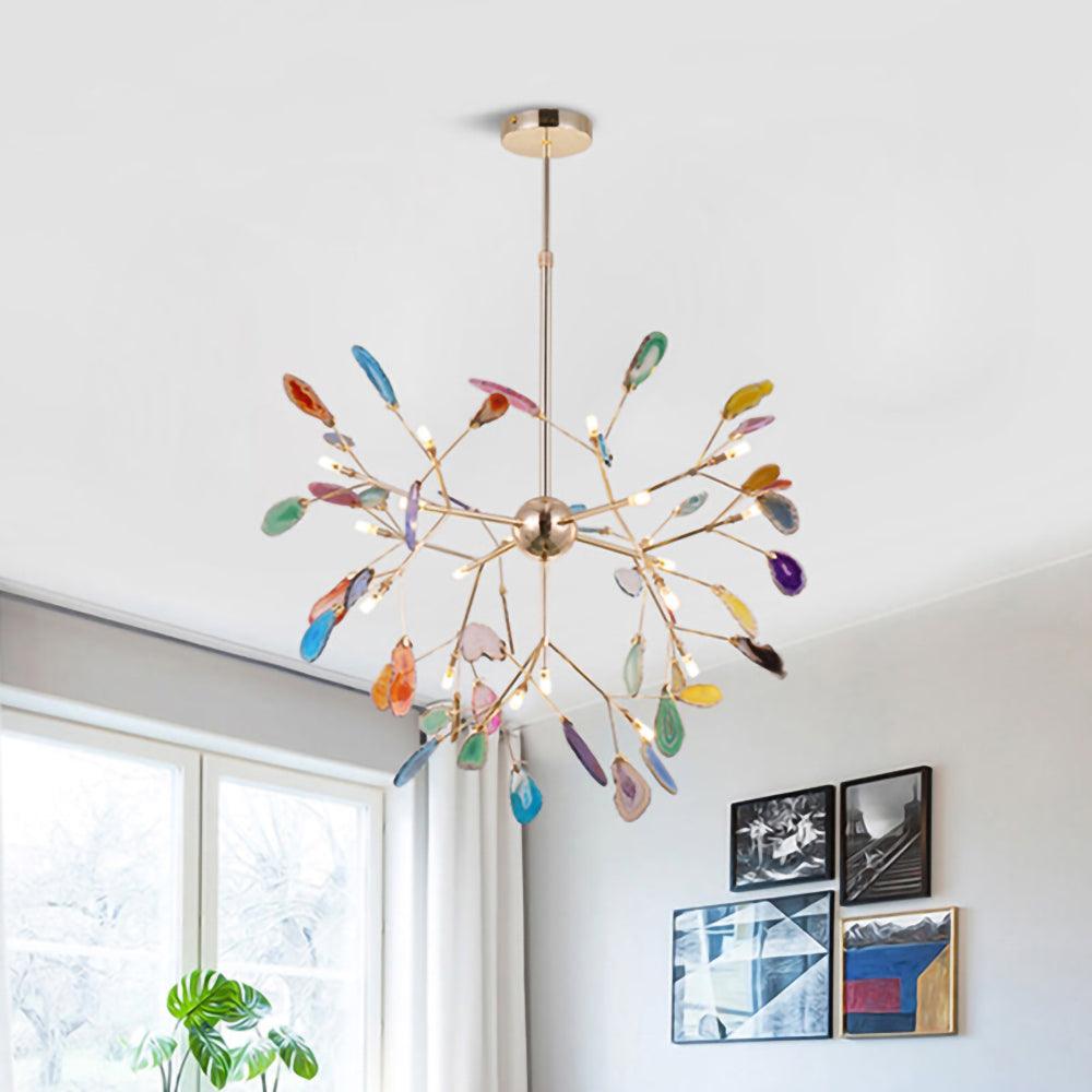 Agate Flake Hanging Chandelier - view 10