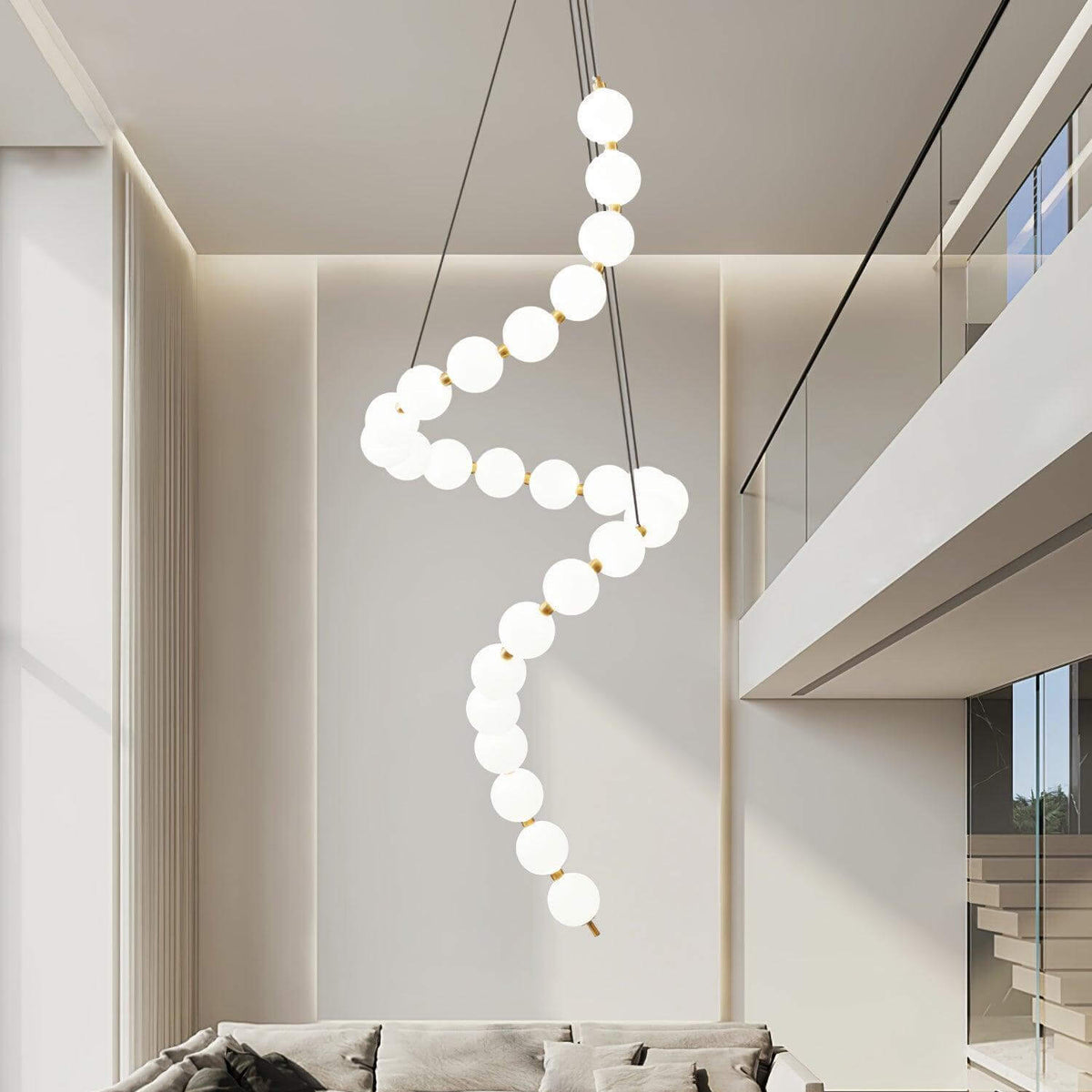 Acrylic Pearl Necklace Chandelier – product image 25