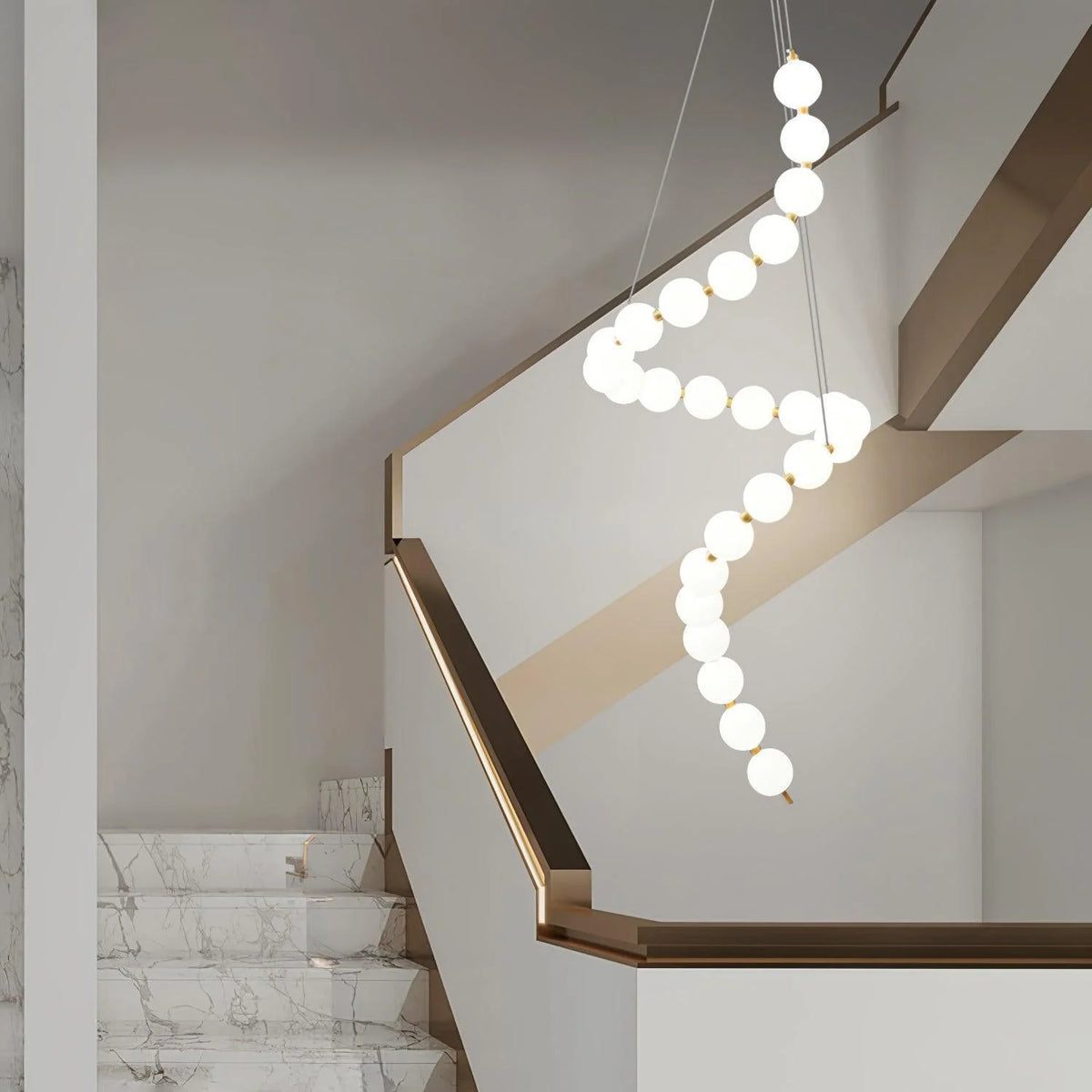 Acrylic Pearl Necklace Chandelier – product image 3