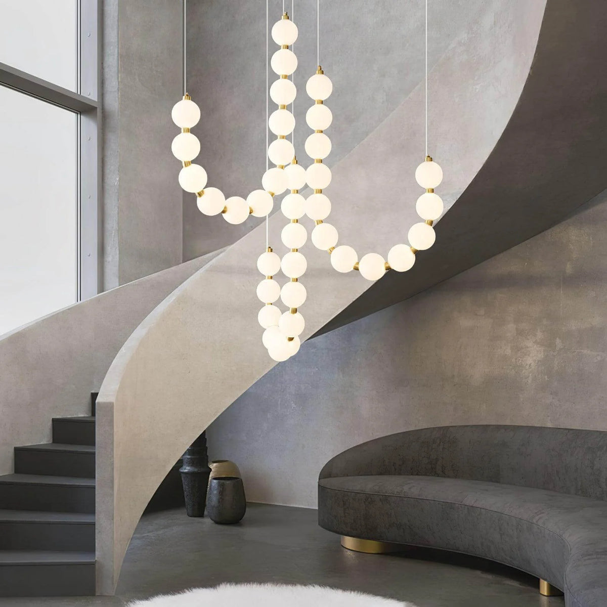 Acrylic Pearl Necklace Chandelier – product image 12