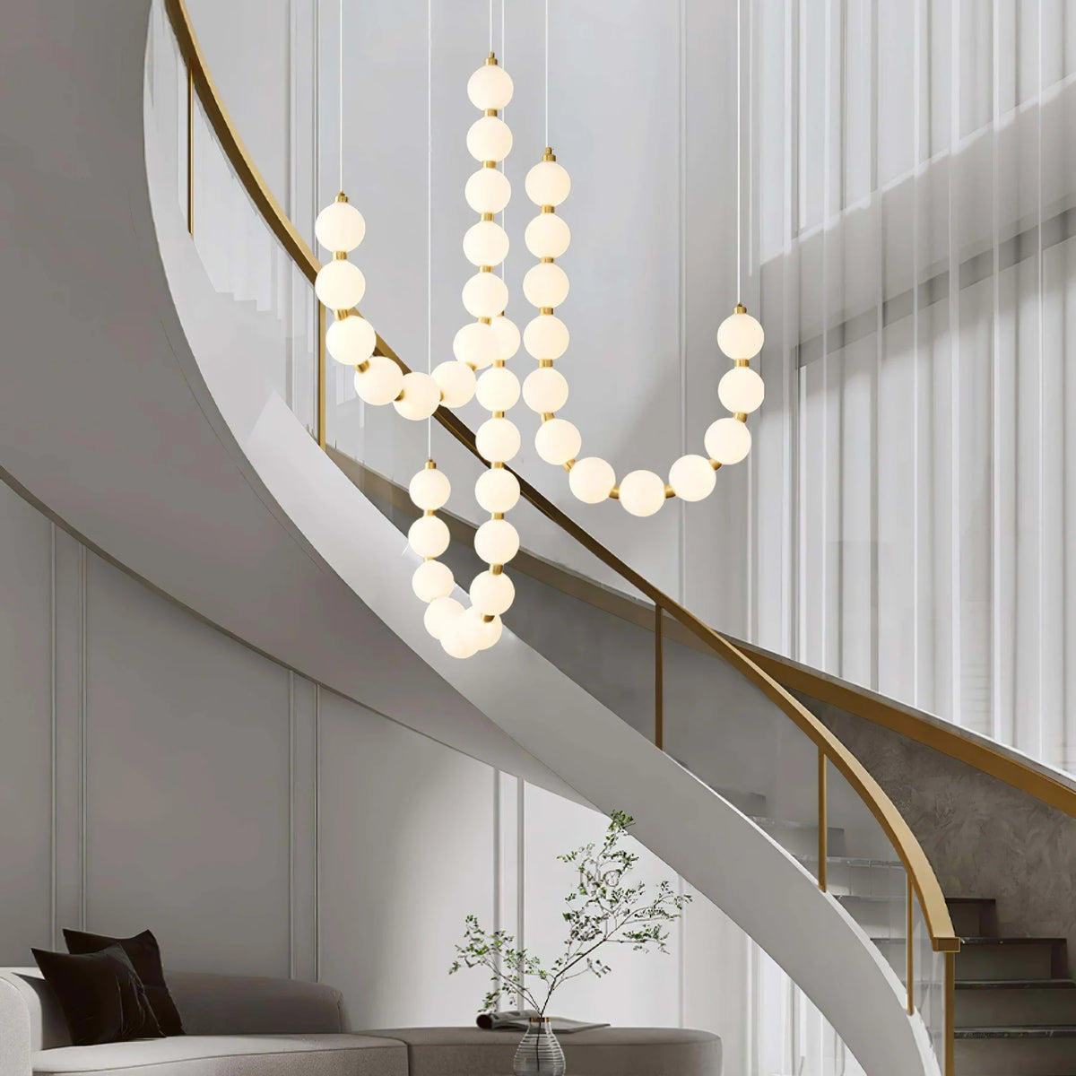 Acrylic Pearl Necklace Chandelier – product image 19