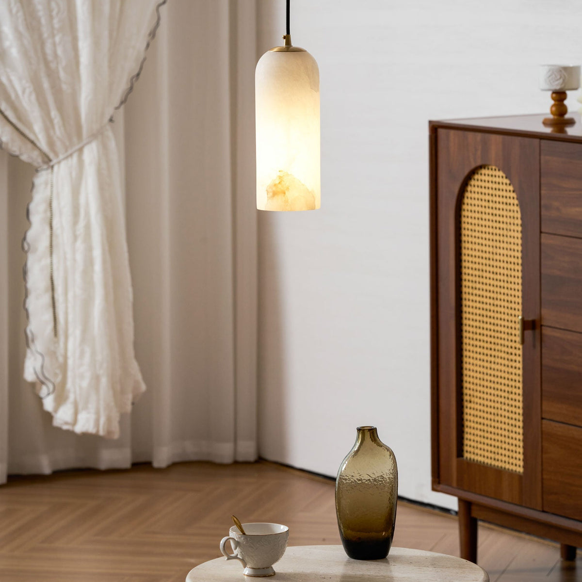 Monty Alabaster Hanging Pendant Light - view 4