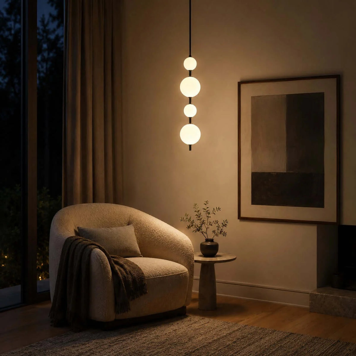 Vertical Globe Pendant Light – product image 9