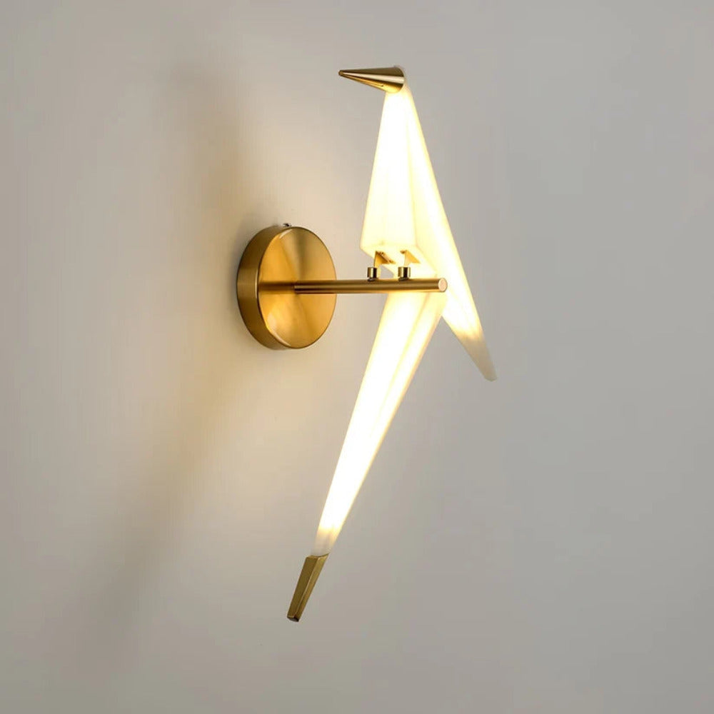 Avian Serenity Sculptural Bird Wall Sconce