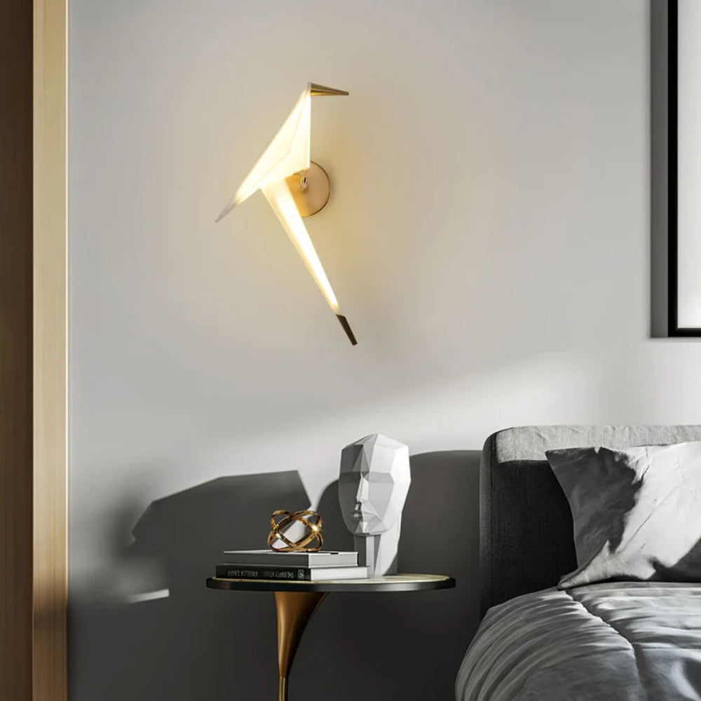 Avian Serenity Sculptural Bird Wall Sconce – view 3