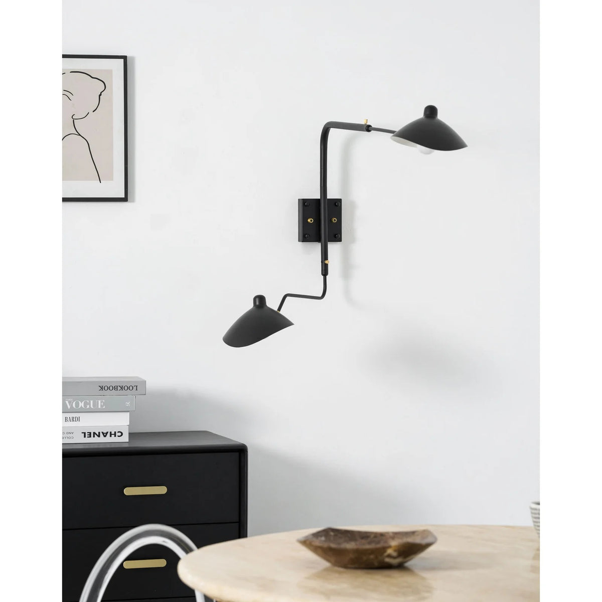 Versatile Arm Plug-In Wall Light