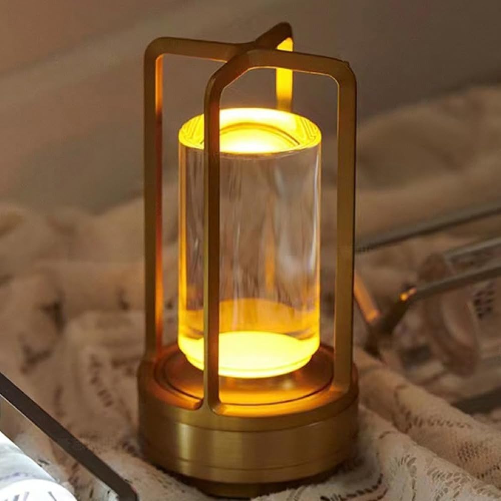 Cordless Rechargeable LED Table Lamp – Touch Control, Gold or Black | Hudson – alternate view 14