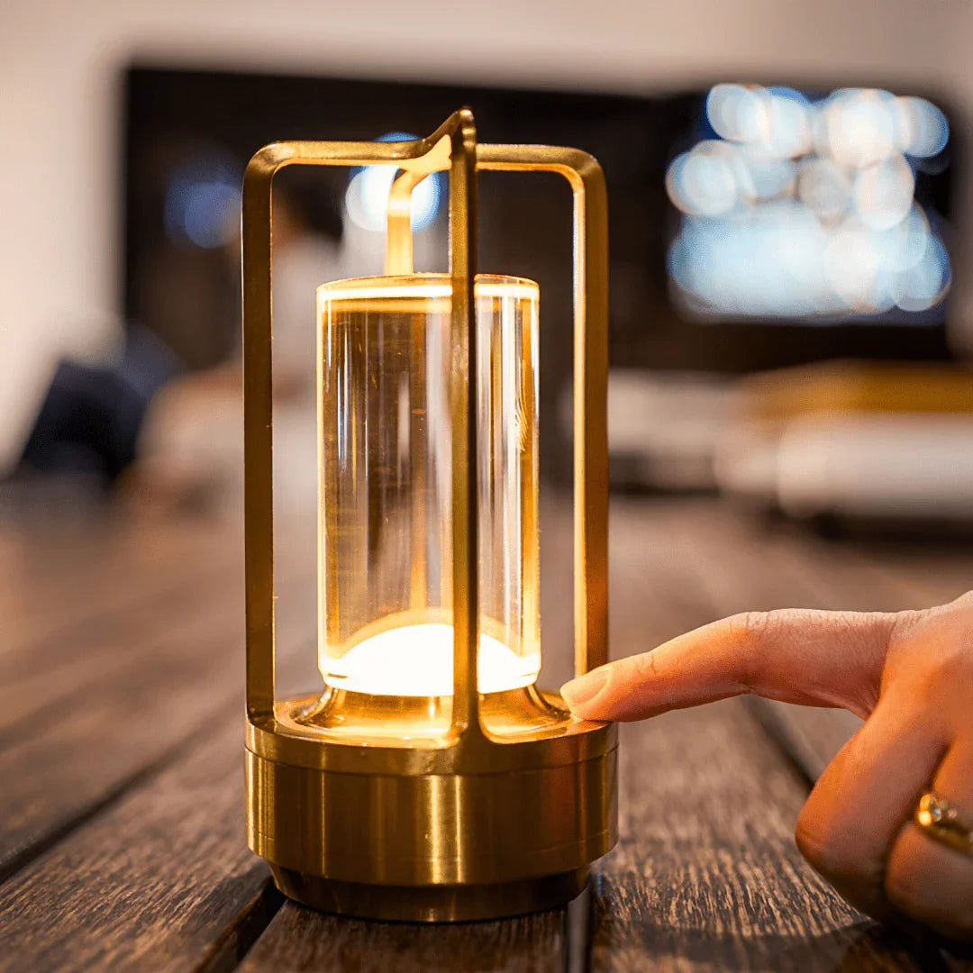 Cordless Rechargeable LED Table Lamp – Touch Control, Gold or Black | Hudson – alternate view 11