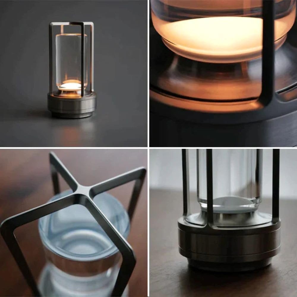 Cordless Rechargeable LED Table Lamp – Touch Control, Gold or Black | Hudson – alternate view 17