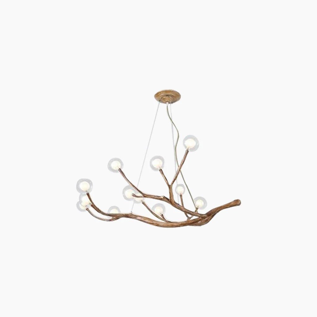 Sculptural Tree Branch Chandelier with Frosted Glass Globes | Nature – alternate view 9