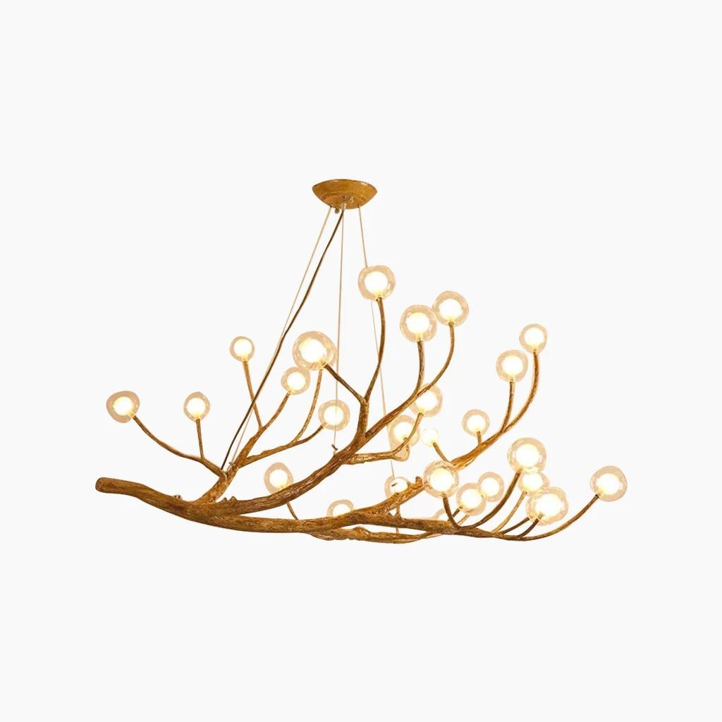 Sculptural Tree Branch Chandelier with Frosted Glass Globes | Nature – alternate view 10