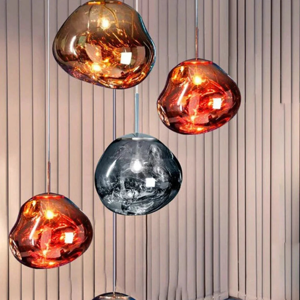 Modern Lava Sculptural Resin Pendant Light – view 7