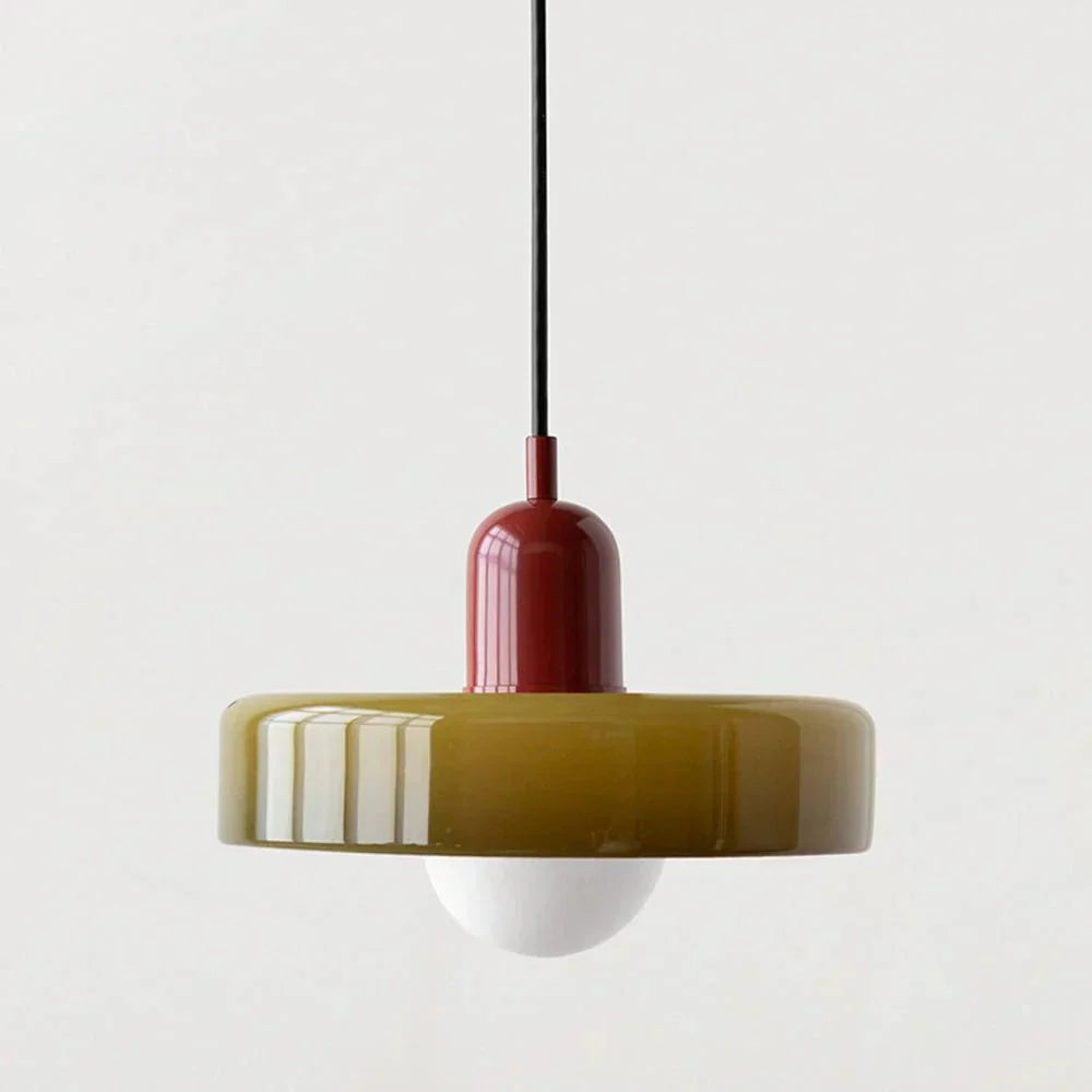 Retro Nordic Colored Glass Pendant – 9.8 or 13.8 Inch | Freya – alternate view 14