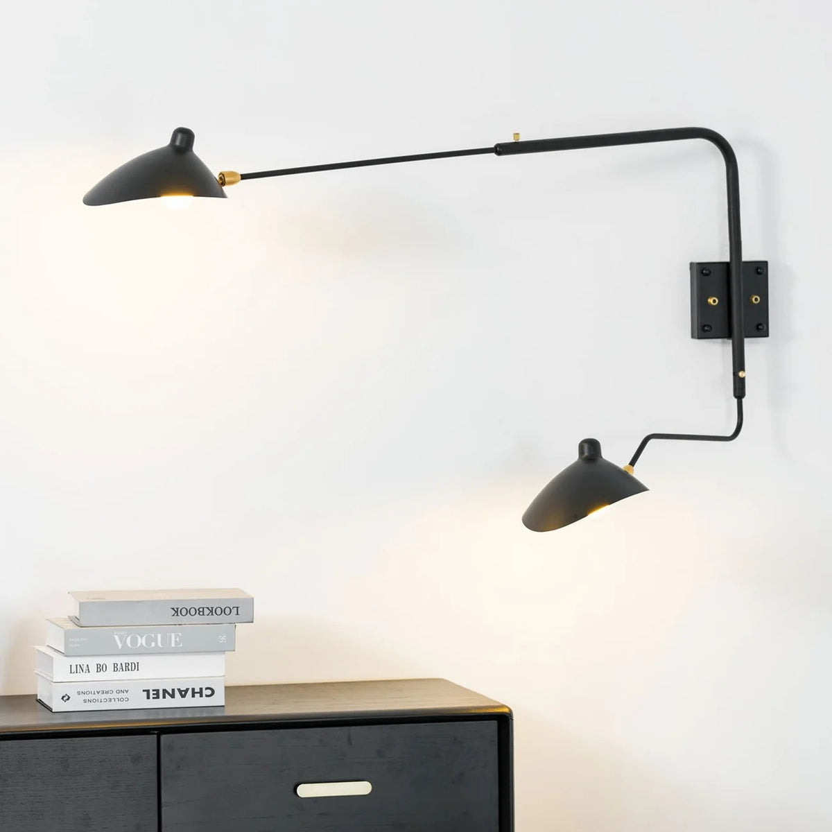 Versatile Arm Swing Arm Plug-In Wall Light