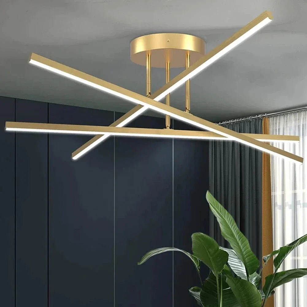 X-Line Geometric LED Flush Mount