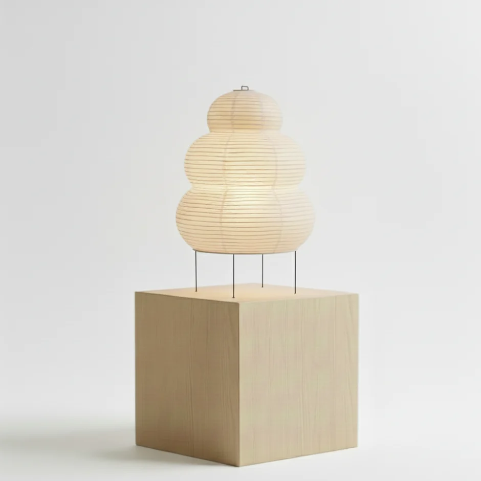 Kumo three-tier Japanese rice paper lantern lamp