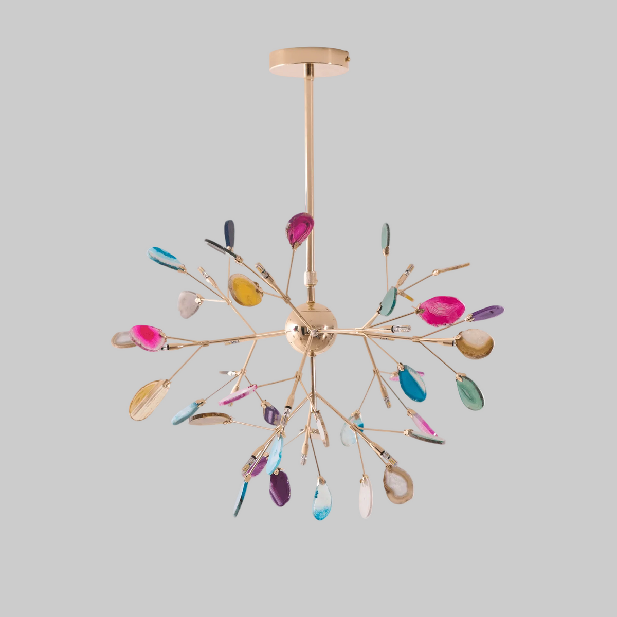 Agate Flake Hanging Chandelier - view 1