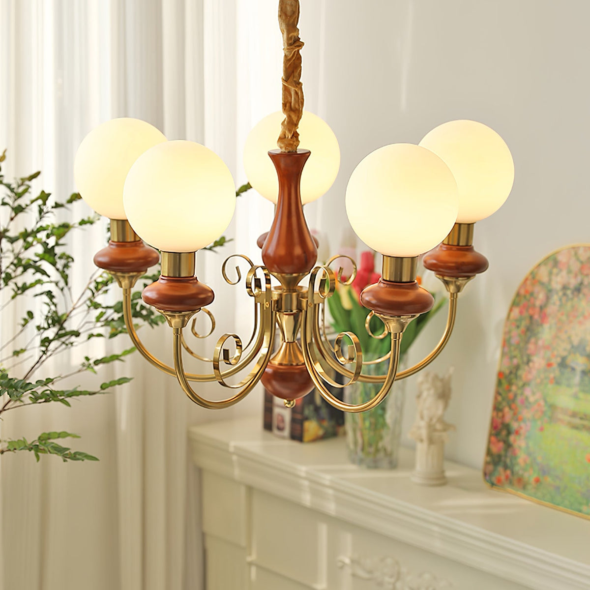 Onyx Glass Chandelier