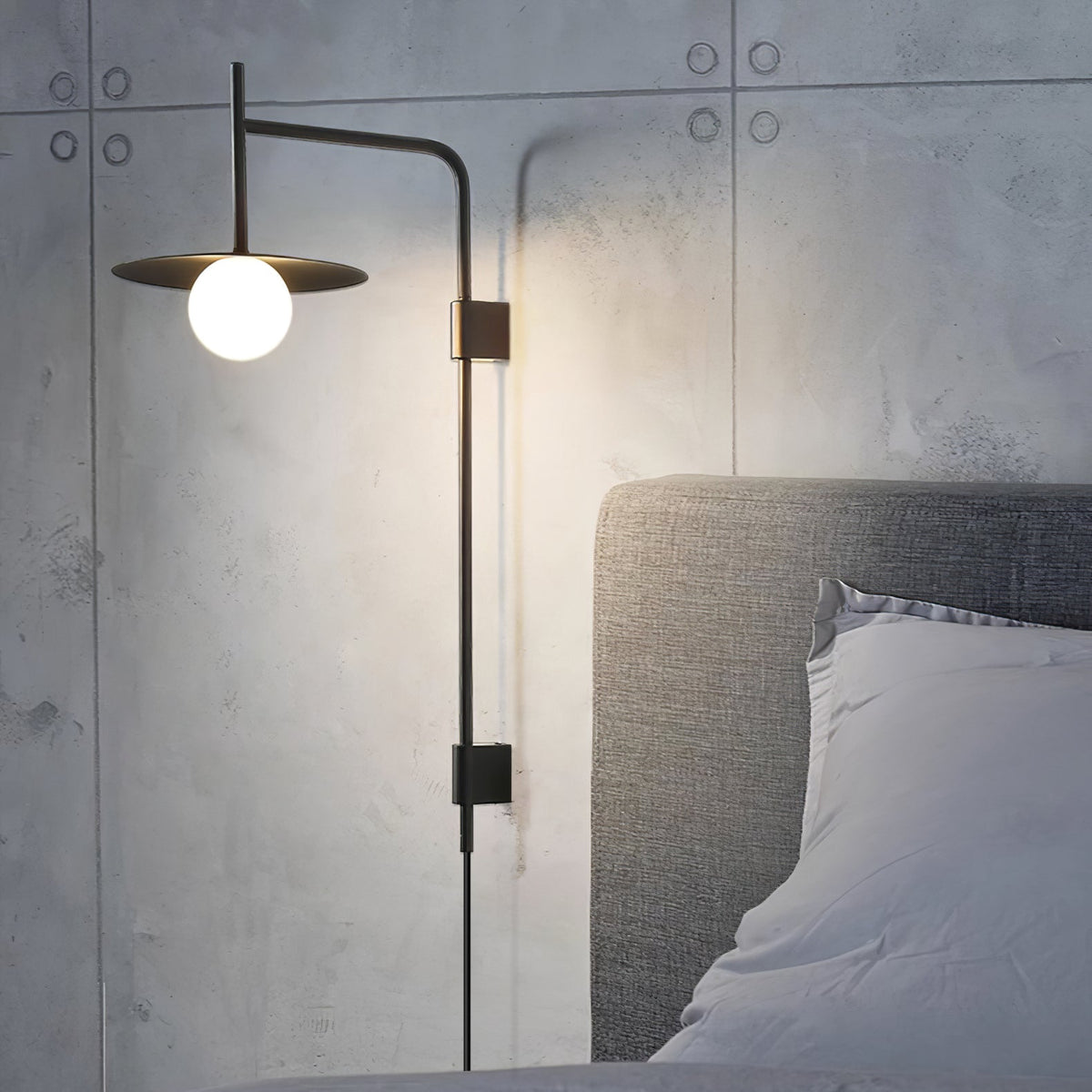 Gea Swing Arm Plug-In Wall Sconce – product image 9