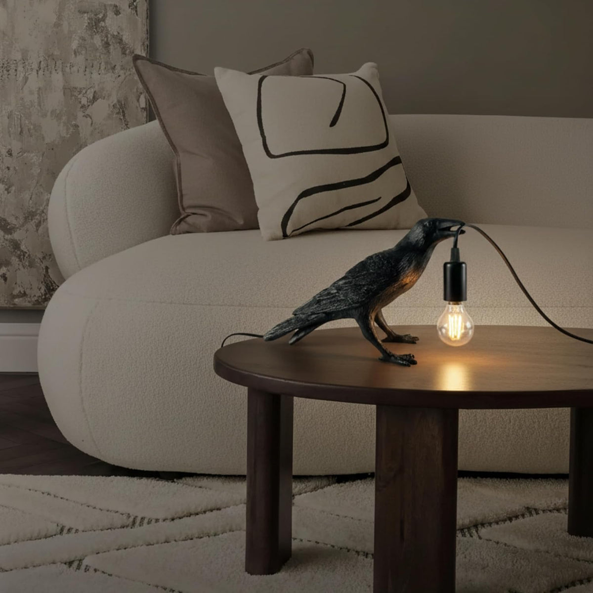 Raven Resin Table Lamp – product image 8