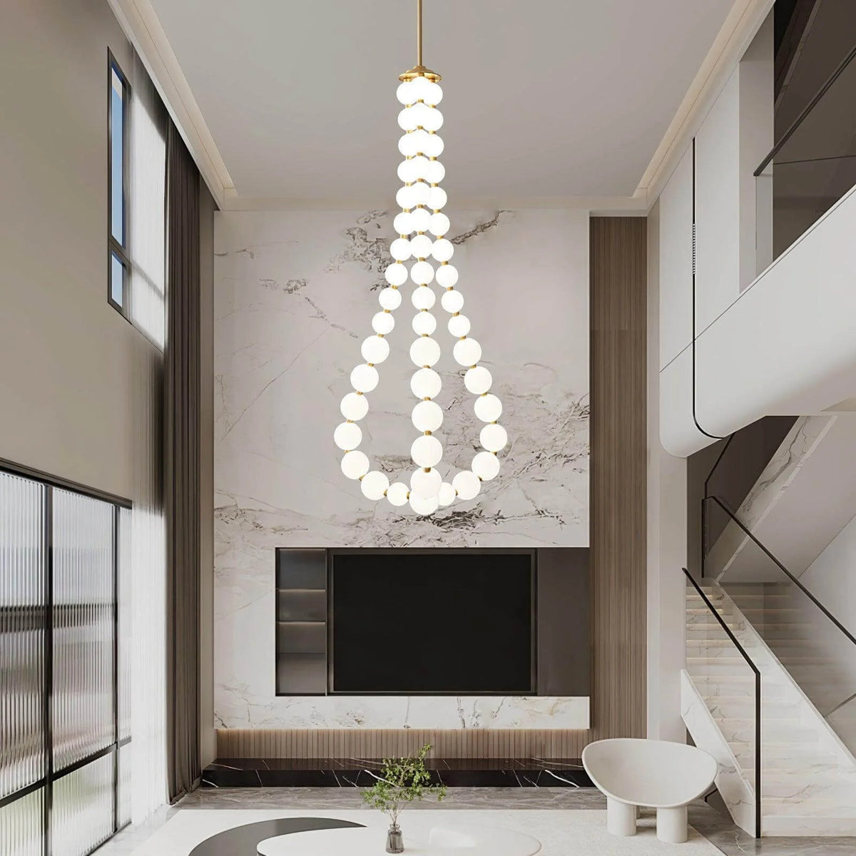 Acrylic Pearl Necklace Chandelier – product image 20