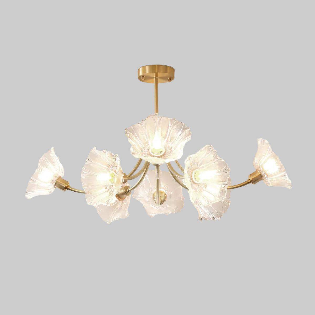 Kalin Flower Glass Hanging Chandelier - view 1
