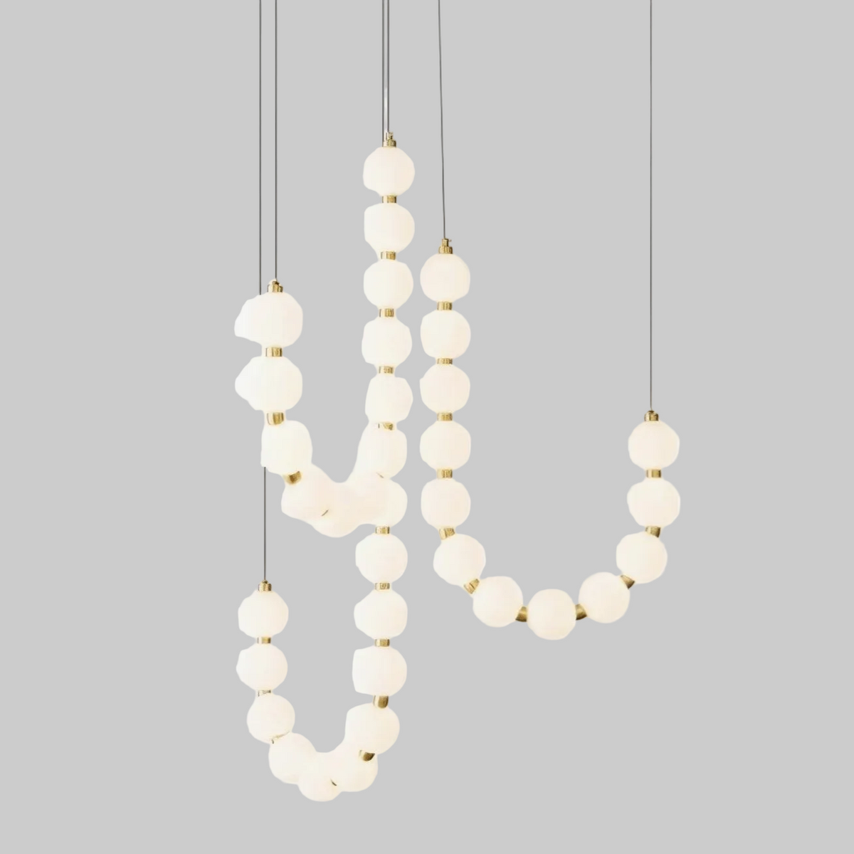Acrylic Pearl Necklace Hanging Chandelier - view 1