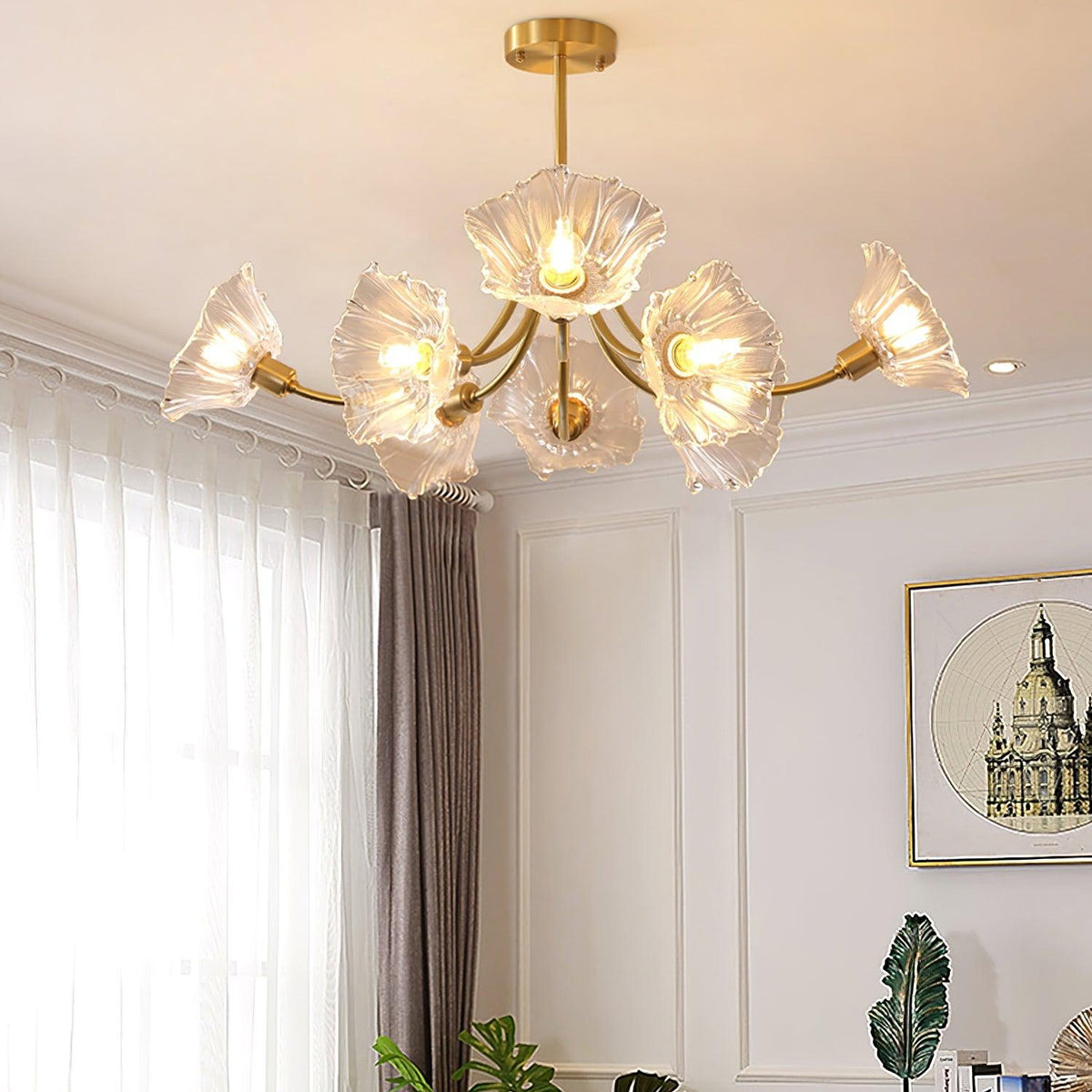 Kalin Flower Glass Chandelier – product image 10