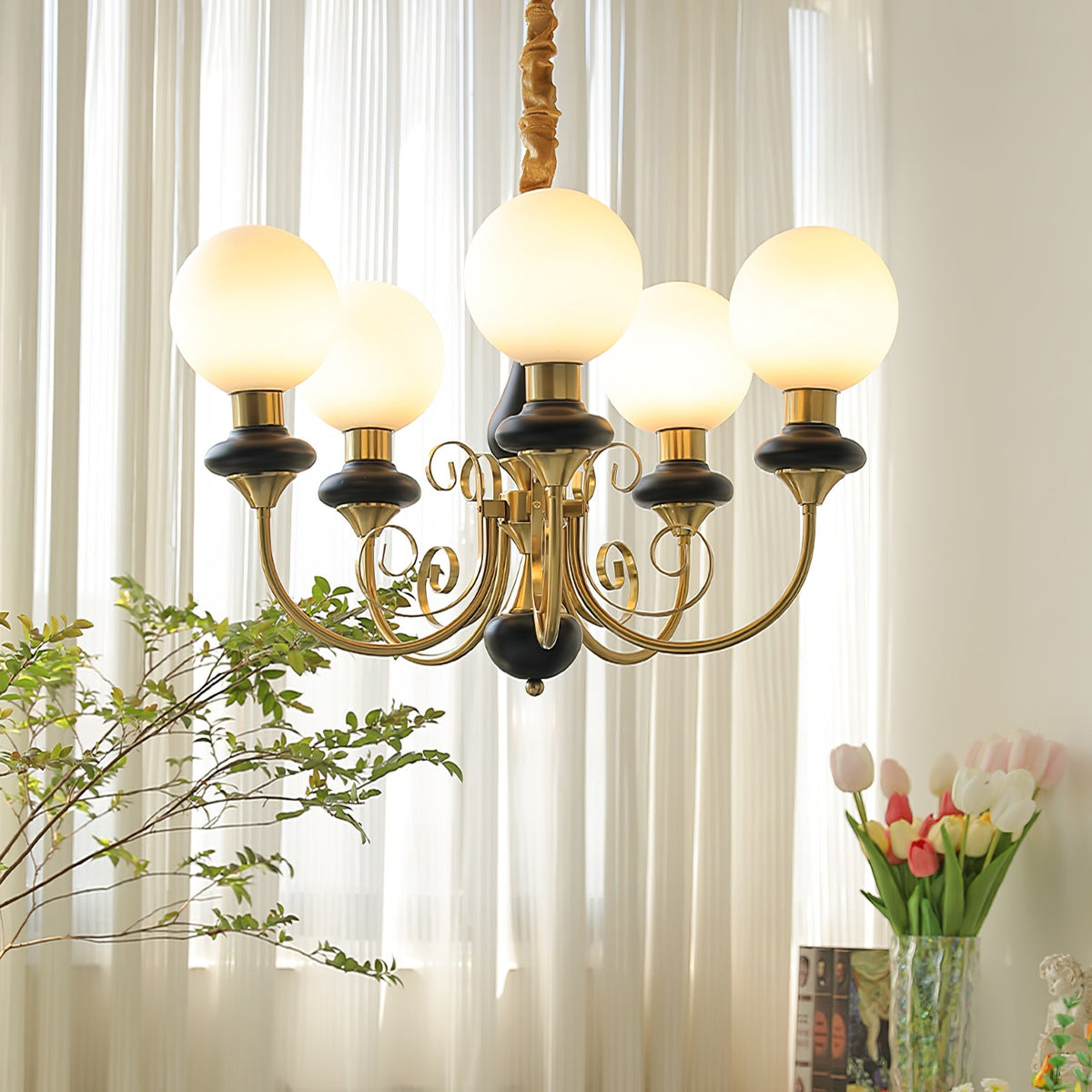 Onyx Glass Chandelier – product image 13