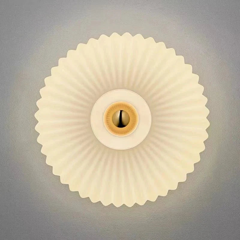 Ribbed Glass Dome Wall & Ceiling Light — Sea Urchin Style | OURSIN™