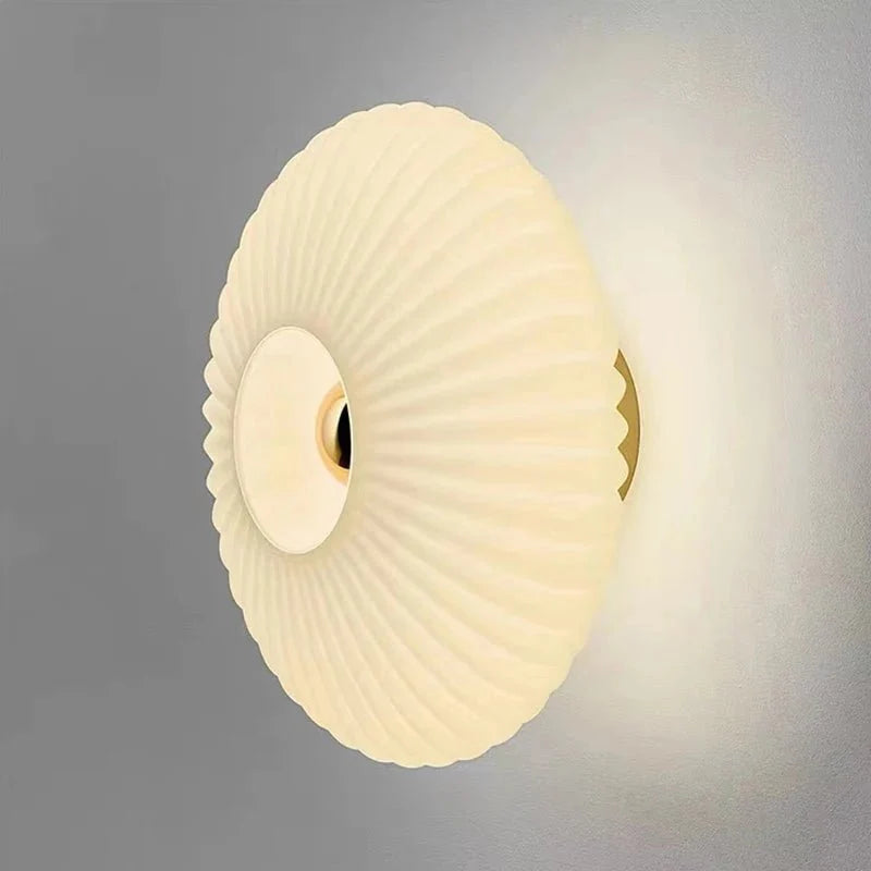 Ribbed Glass Dome Wall & Ceiling Light — Sea Urchin Style | OURSIN™