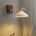 Articulated Walnut & Copper Wall Sconce — Modern Bedside Style | LIANE™