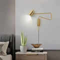 Retractable Articulated Arm Wall Sconce — Vintage Industrial Style | COMPAS™