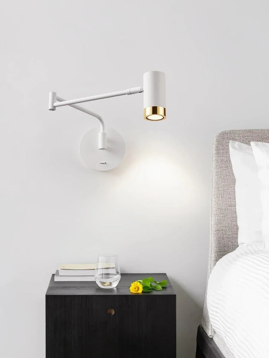 Foldable Telescopic Arm Wall Sconce — Articulated Nordic Reading Style | BALANCIER™
