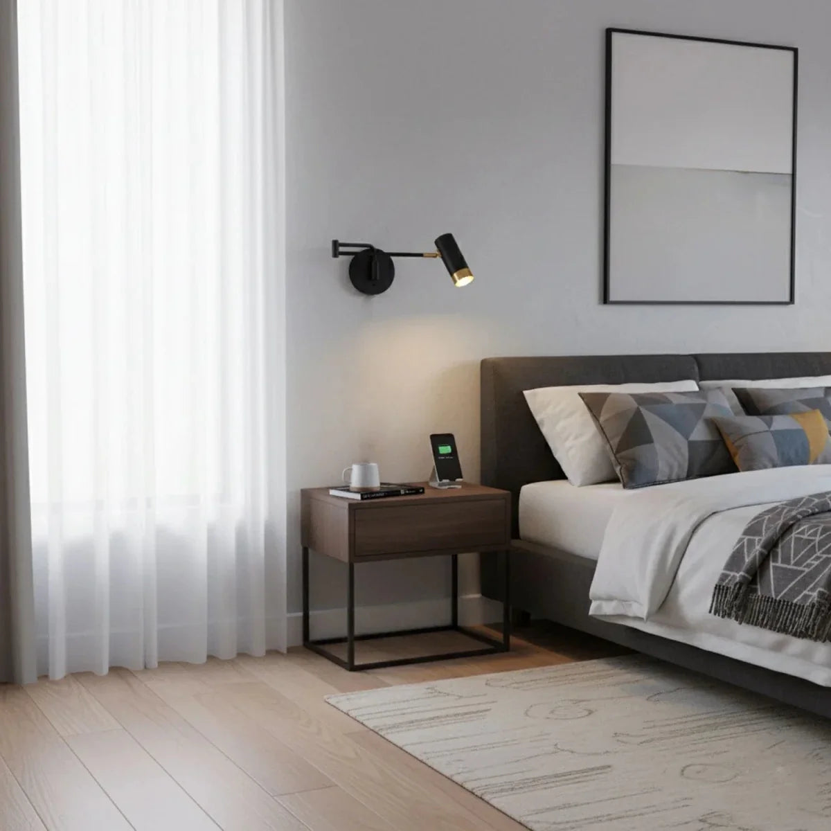 Foldable Telescopic Arm Wall Sconce — Articulated Nordic Reading Style | BALANCIER™