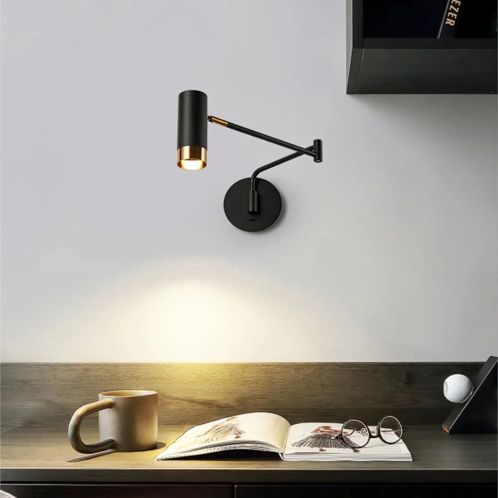 Foldable Telescopic Arm Wall Sconce — Articulated Nordic Reading Style | BALANCIER™