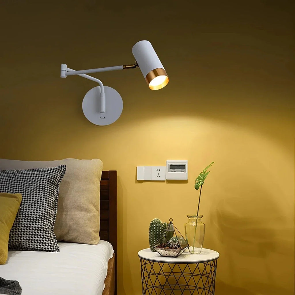 Foldable Telescopic Arm Wall Sconce — Articulated Nordic Reading Style | BALANCIER™