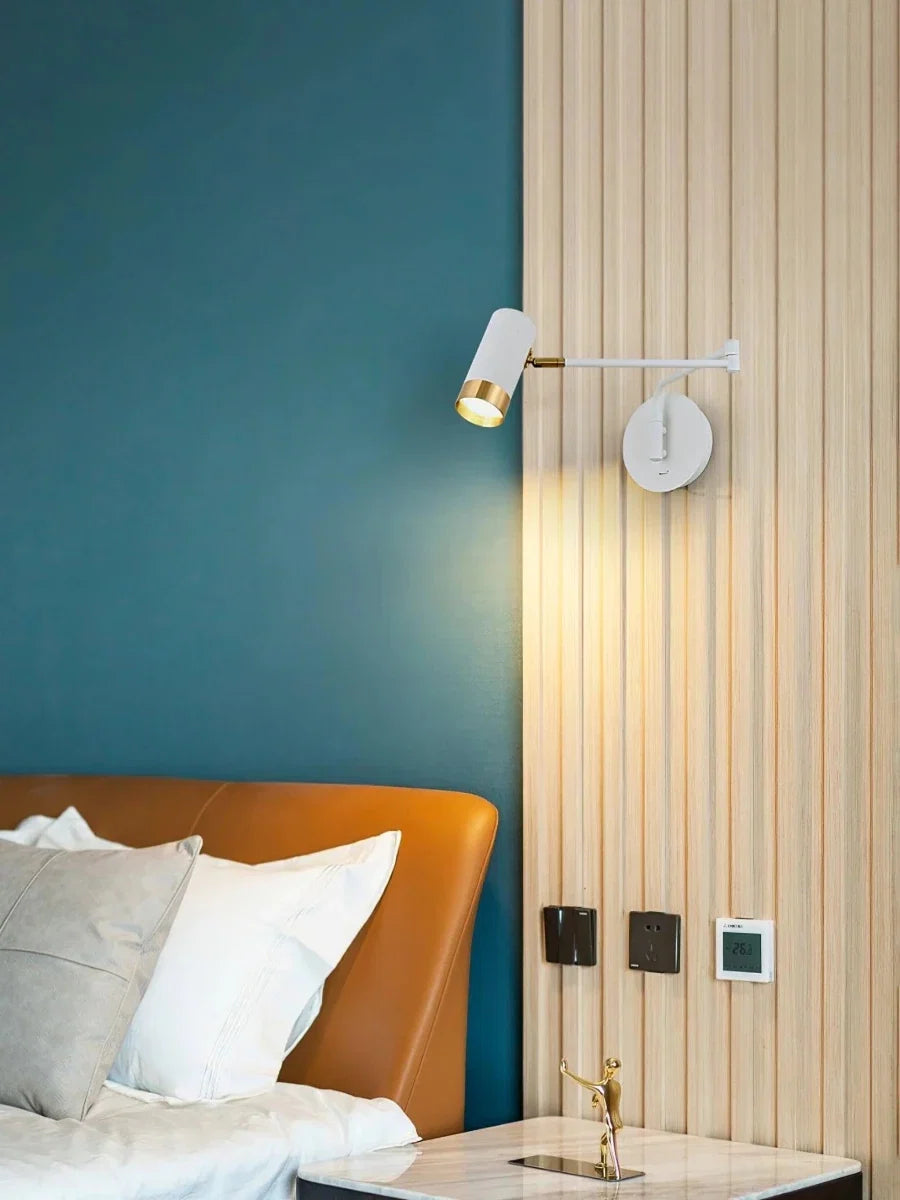 Foldable Telescopic Arm Wall Sconce — Articulated Nordic Reading Style | BALANCIER™