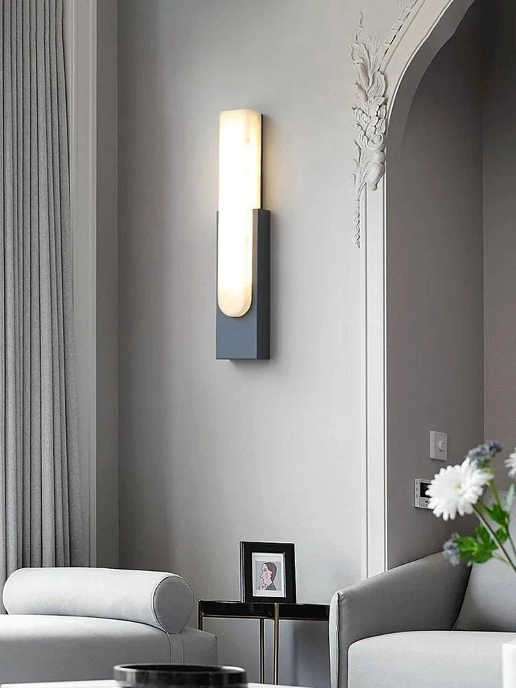 Marble Bar Wall Sconce — Nordic Luxury Bedside Style | ONYX™