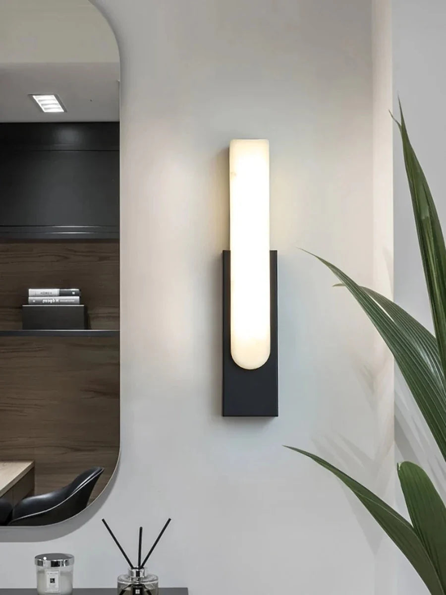 Marble Bar Wall Sconce — Nordic Luxury Bedside Style | ONYX™