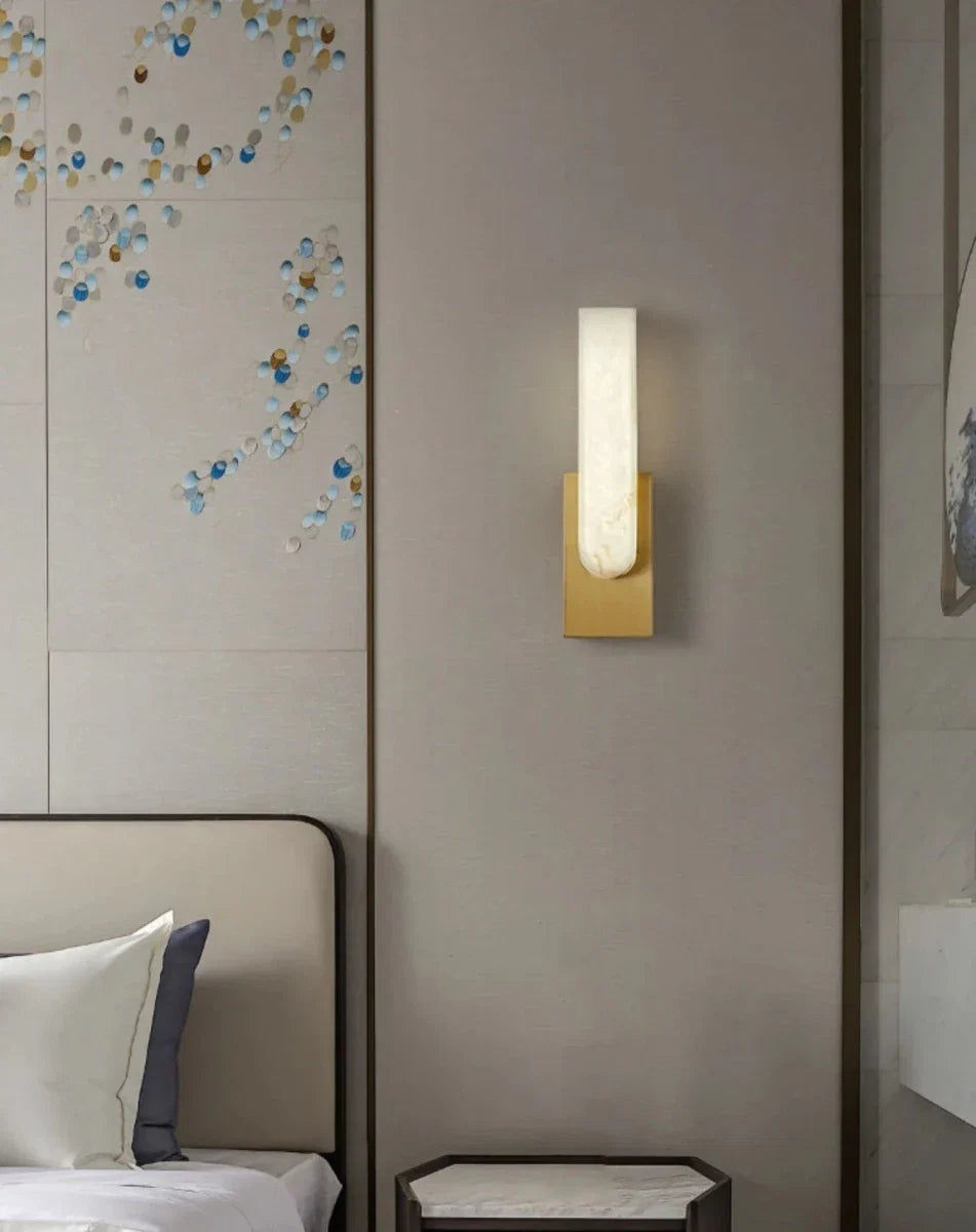 Marble Bar Wall Sconce — Nordic Luxury Bedside Style | ONYX™