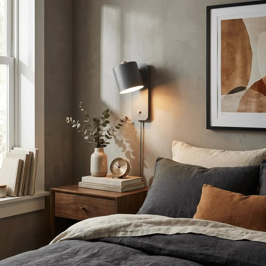 Pivoting Cylinder Wall Sconce — Pastel Nordic Style | MACARON™