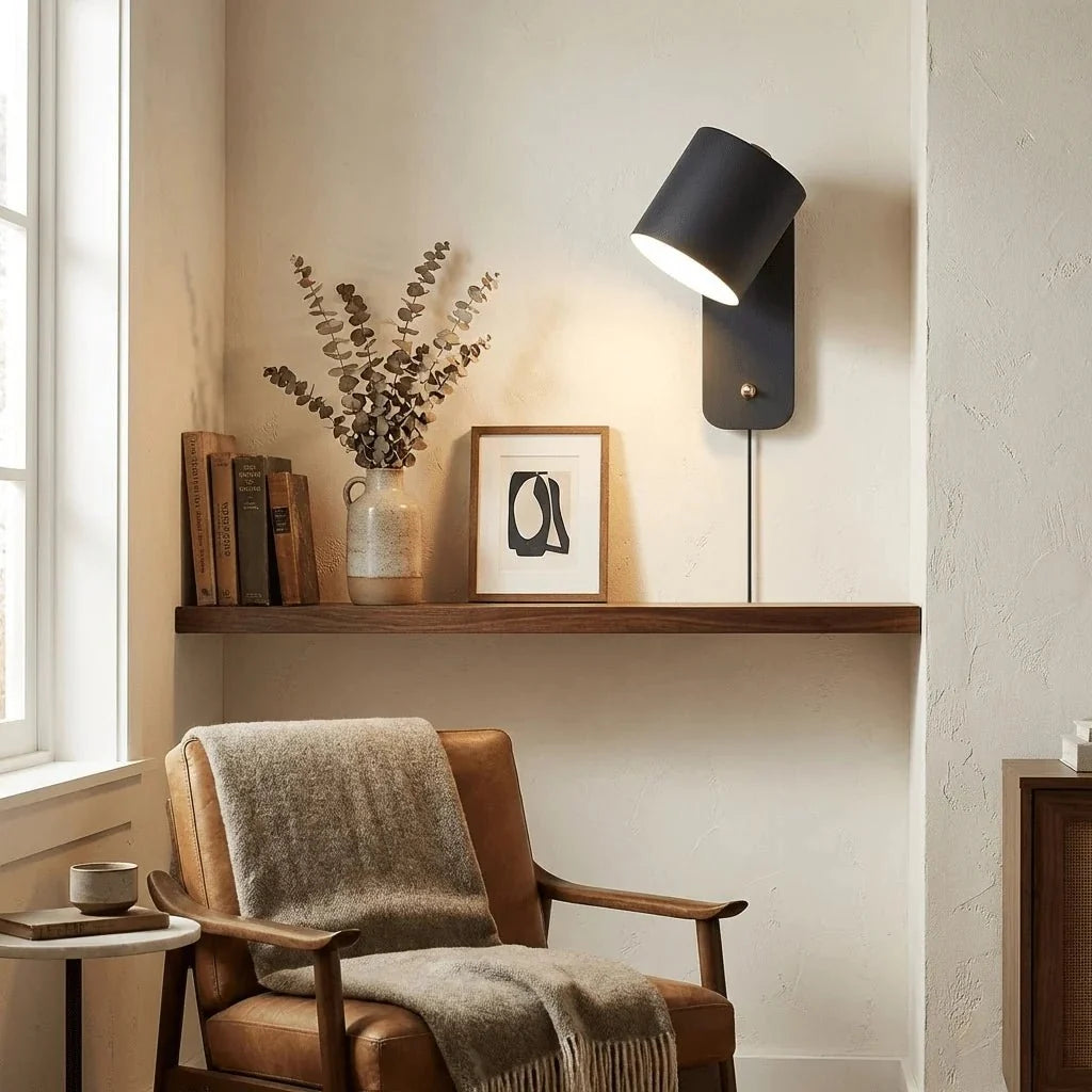 Pivoting Cylinder Wall Sconce — Pastel Nordic Style | MACARON™