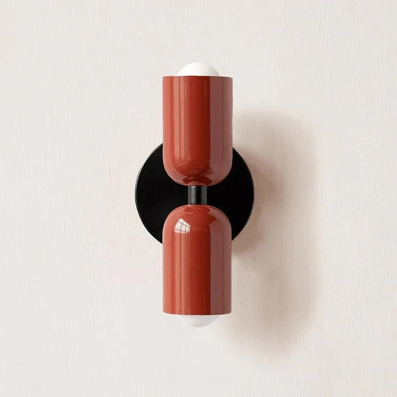 Double Capsule Colorful Wall Sconce — Playful Style | GÉMEAUX™