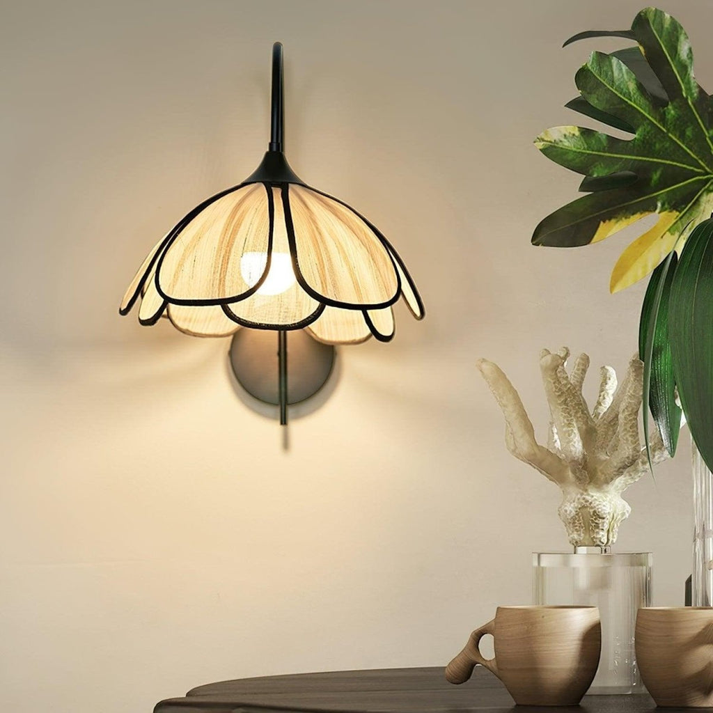 Opal Petal Wall Sconce — Sculptural Organic Style | FEUILLE™