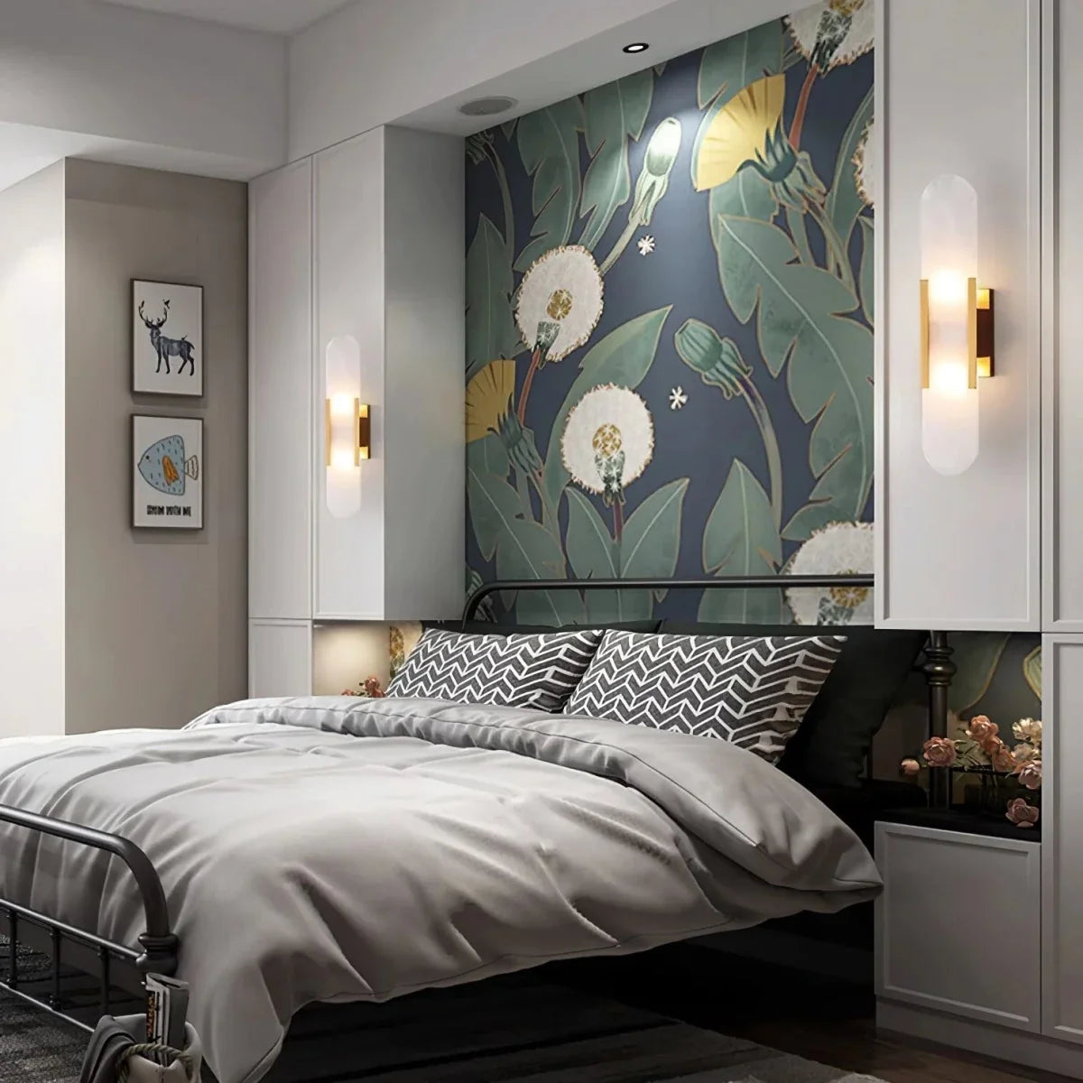Alabaster-Effect Stone Wall Sconce — Nordic Style | ALBÂTRE™